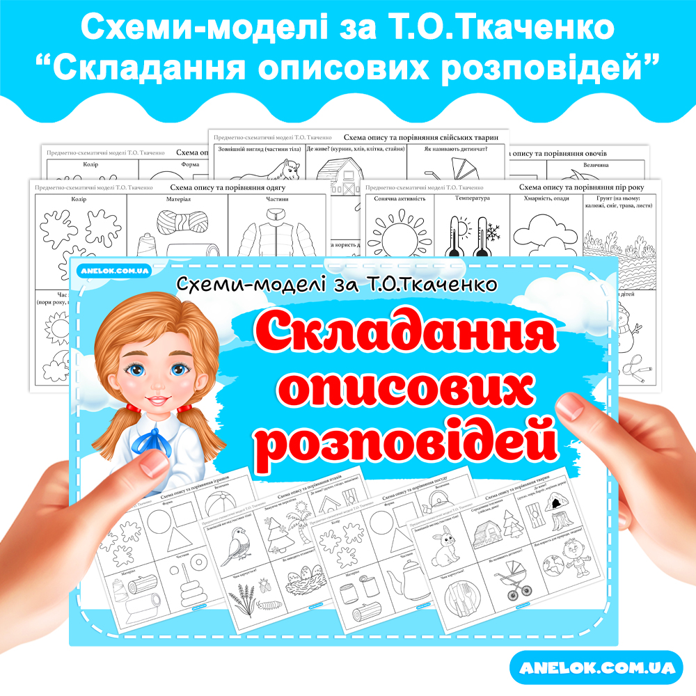 Схеми-моделі для складання описових розповідей за Ткаченко Т.О.