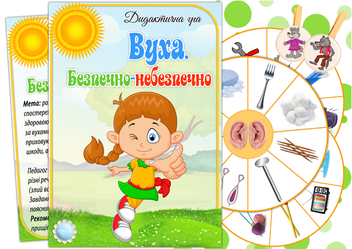 Дидактична гра Вуха (небезпечно-небезпечно)