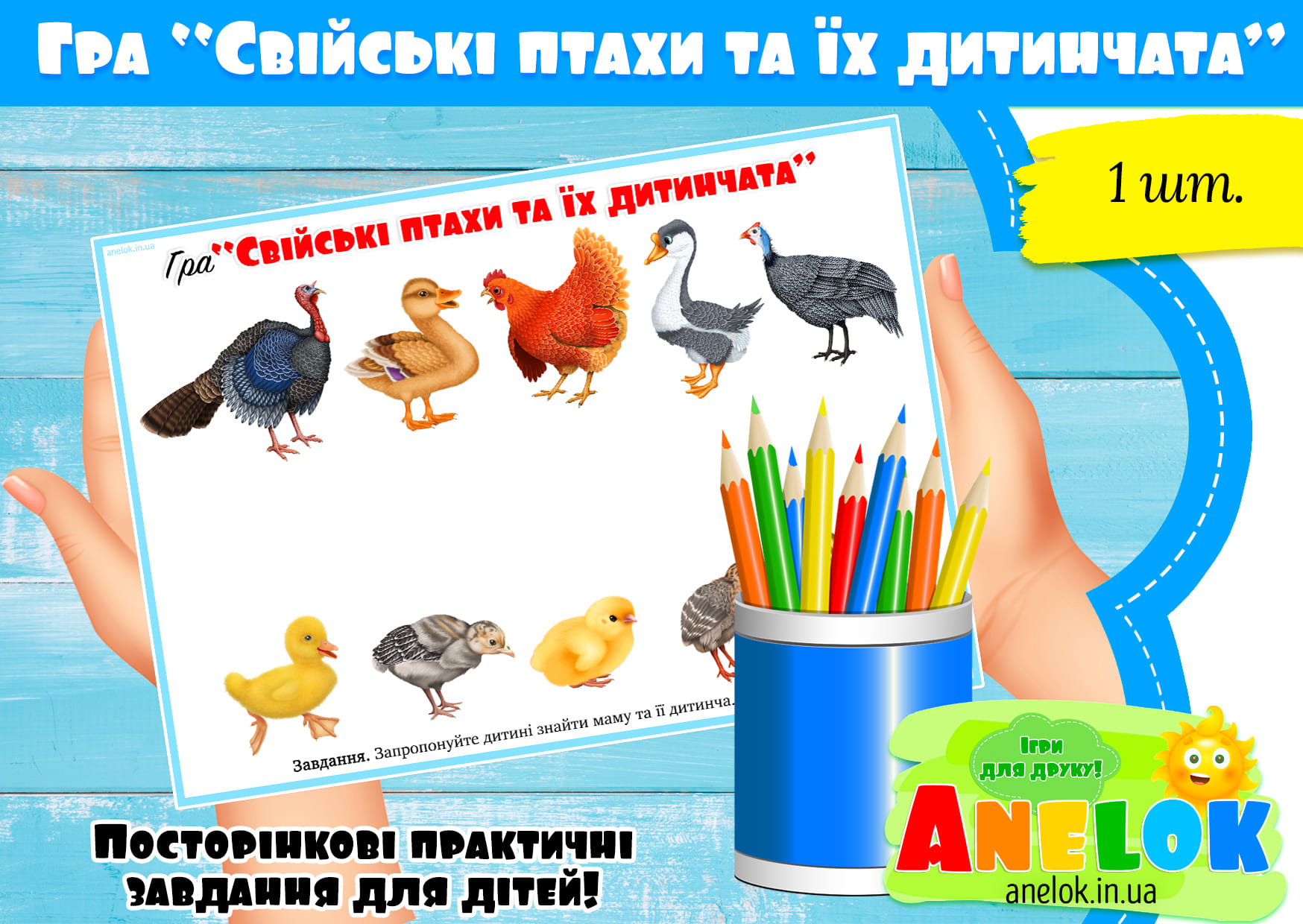 Гра Свійські птахи та їх дитинчата