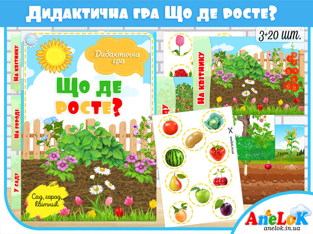 Дидактична гра Що де росте?