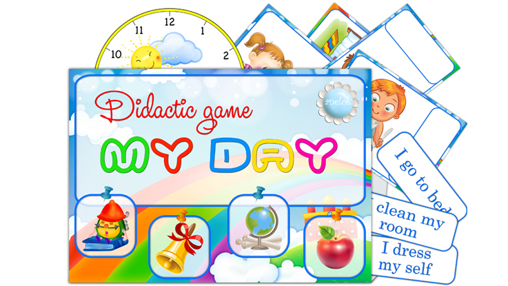 Дидактична гра з англійської мови Мій день (My day)