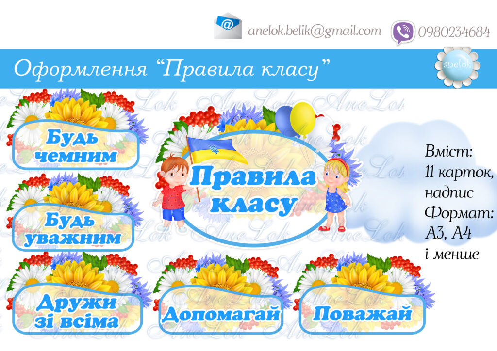 Стенд Правила класу НУШ