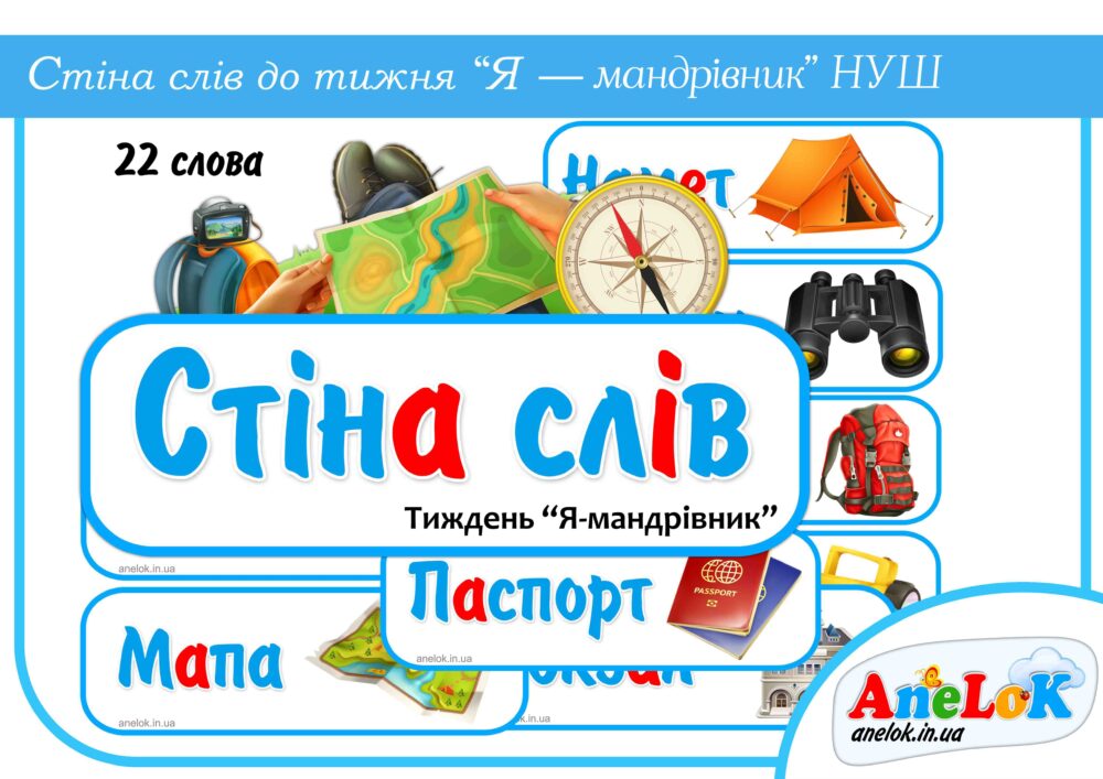 Стіна слів Я – мандрівник (Тиждень 18. НУШ) Анелок