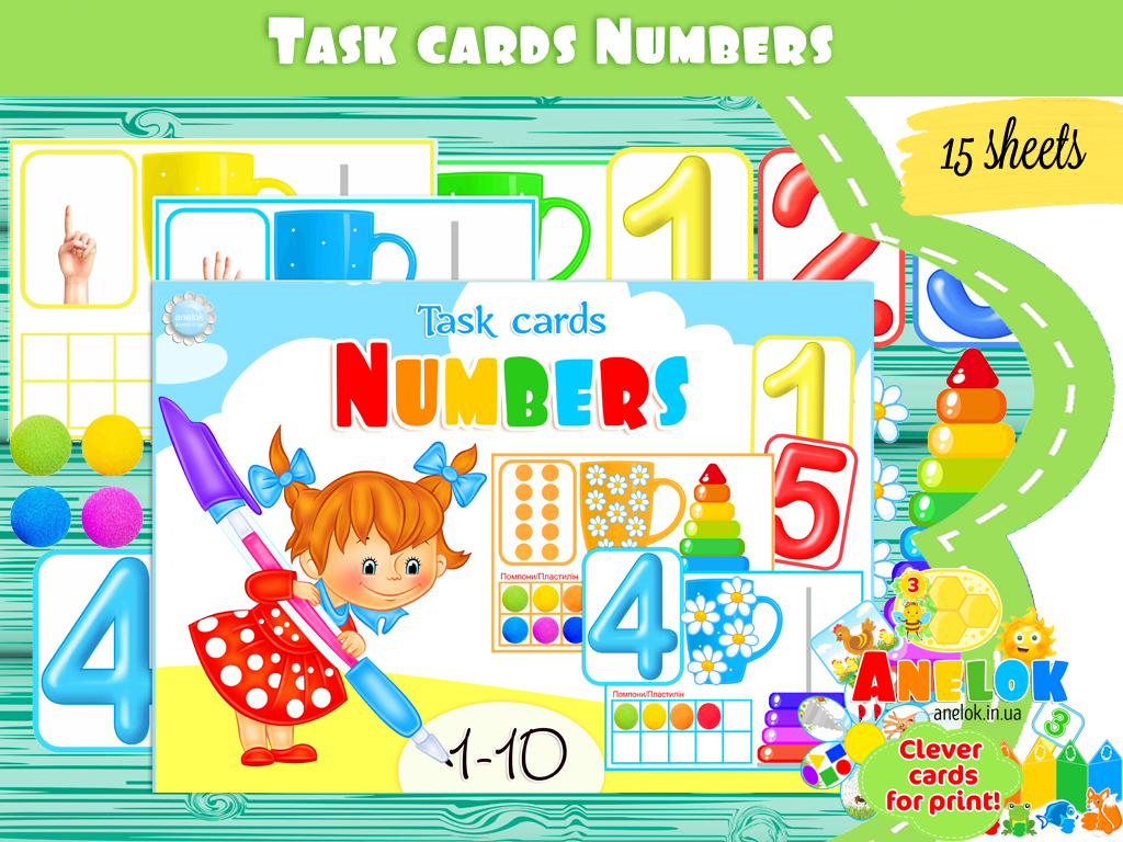 Task cards Numbers 1-10