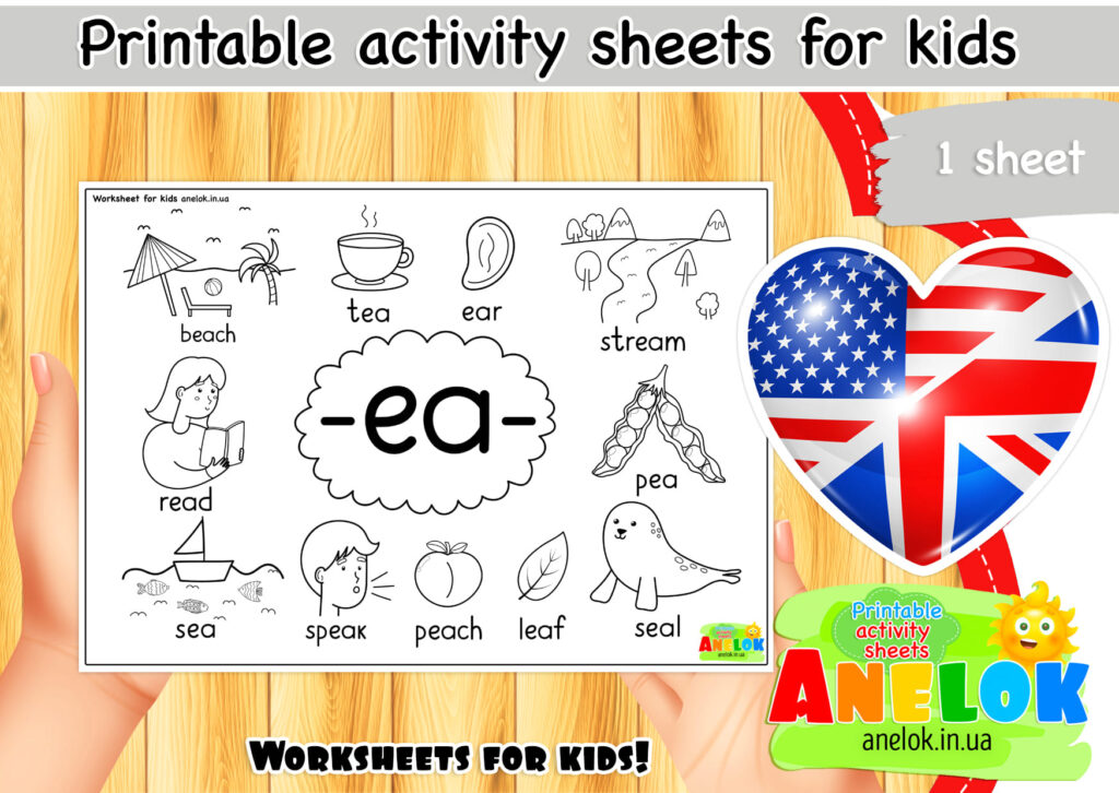 Worksheet Phonics -ea-