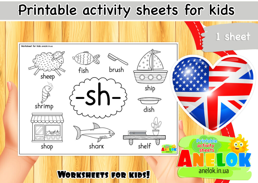 Worksheet Phonics -sh-