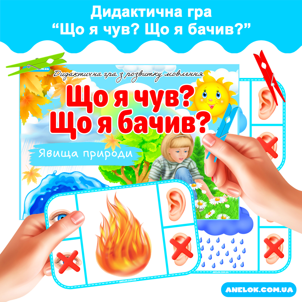 Дидактична гра Що я чув? Що я бачив?