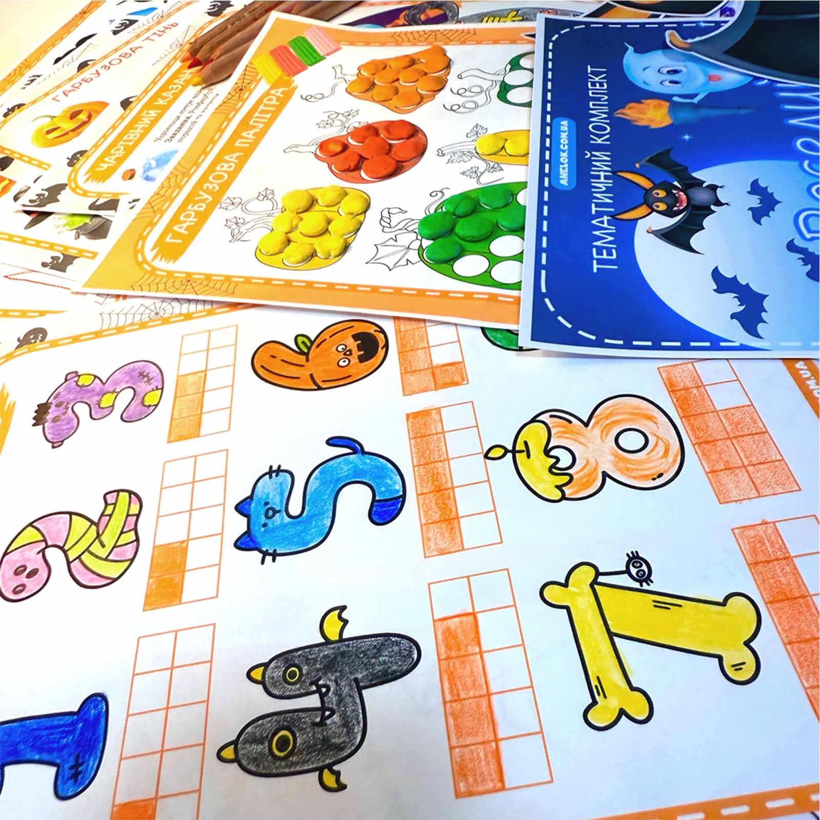 Рухомий макет Скелет (для дітей) 19 Dydaktychnyy material dlia doshkilniat rozdrukuvaty Anelok