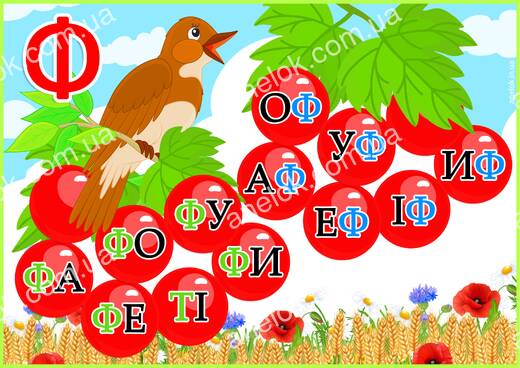 Робочий аркуш Я вмію читати – Читання складів з буквою Ф
