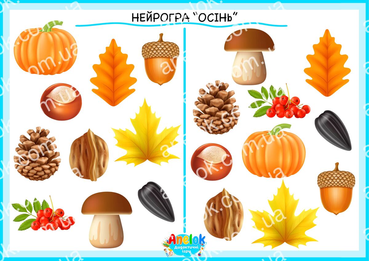 Нейрогра Осінь — нейровправи для дітей на увагу та координацію обох рук